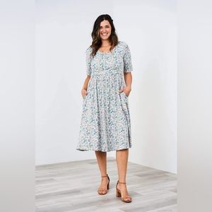 Latched Mama Floral Midi Dress